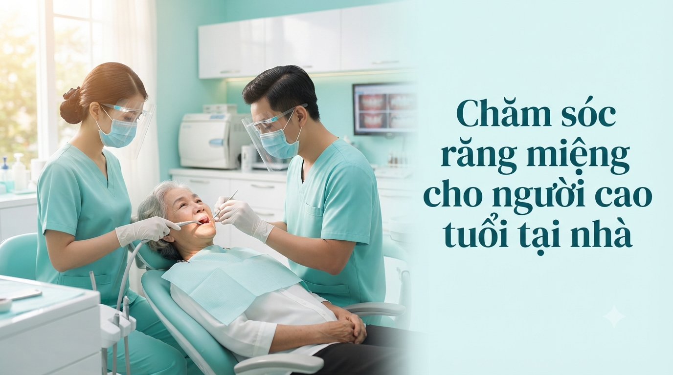 Chăm sóc răng miệng cho người cao tuổi tại nhà